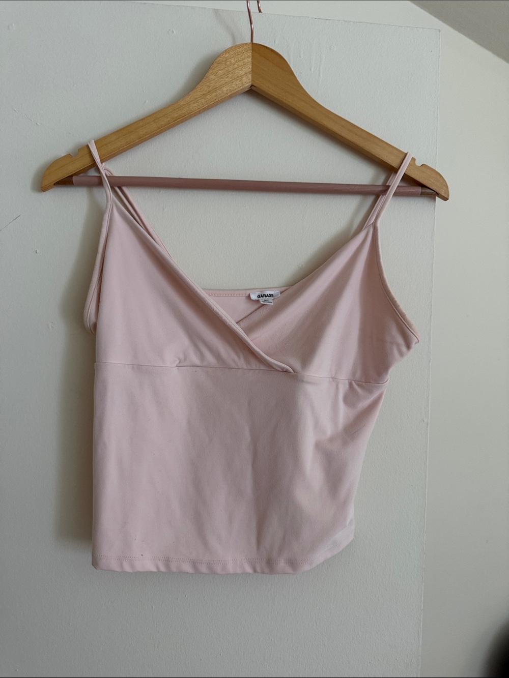 Garage Light Pink V-Neck Spaghetti Strap Camisole